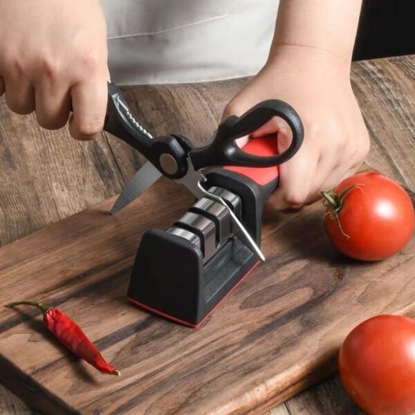 3-Stage Kitchen Knife Sharpener – Manual Handheld