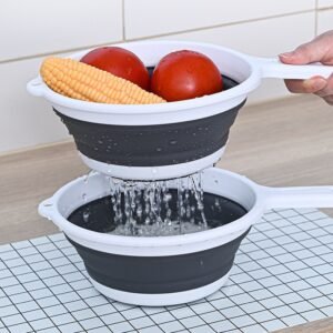 Collapsible Silicone Kitchen Strainer