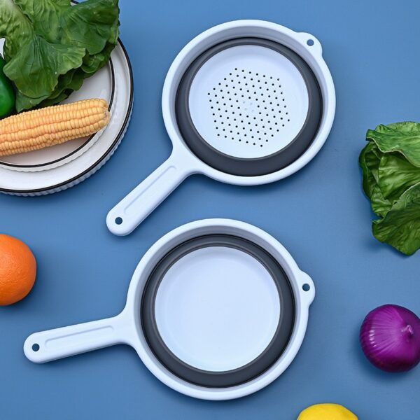 Collapsible Silicone Kitchen Strainer