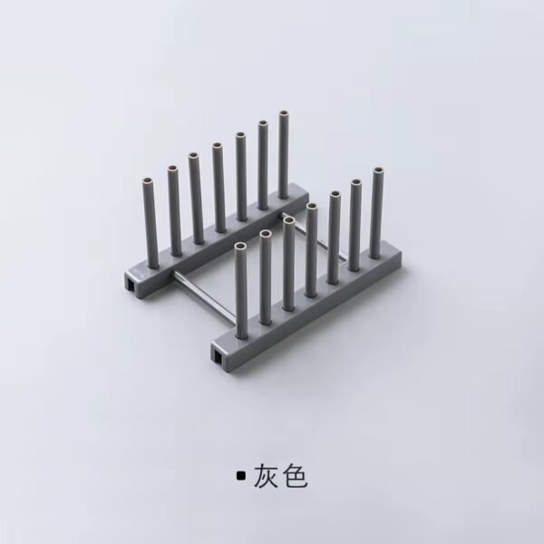 Adjustable Dish Drying Rack – Plate & Lid Holder