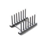 Adjustable Dish Drying Rack – Plate & Lid Holder