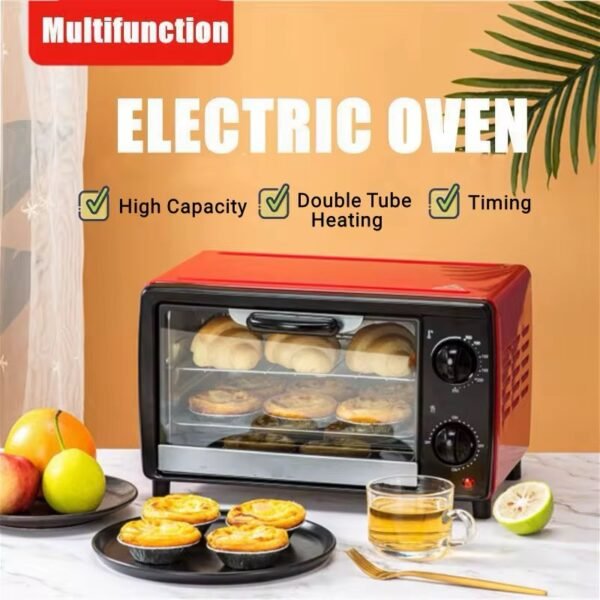 Multifunction Electric Oven – High Capacity with Double Tube Heating