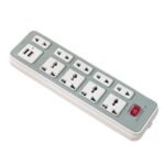 Multi-Socket Power Extension Board with USB Ports – 8 Outlets