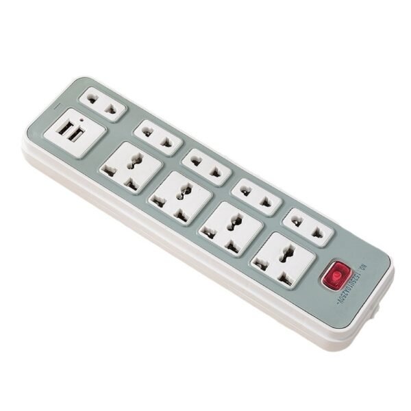 Multi-Socket Power Extension Board with USB Ports – 8 Outlets