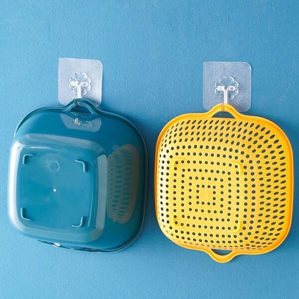 Double-Layer Drain Basket & Bowl Set – 6 Pieces