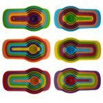 6-Piece Rainbow Measuring Cup Set