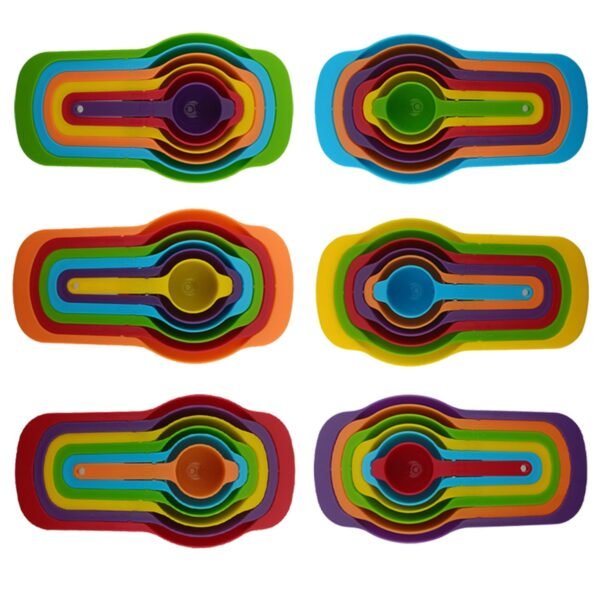 6-Piece Rainbow Measuring Cup Set