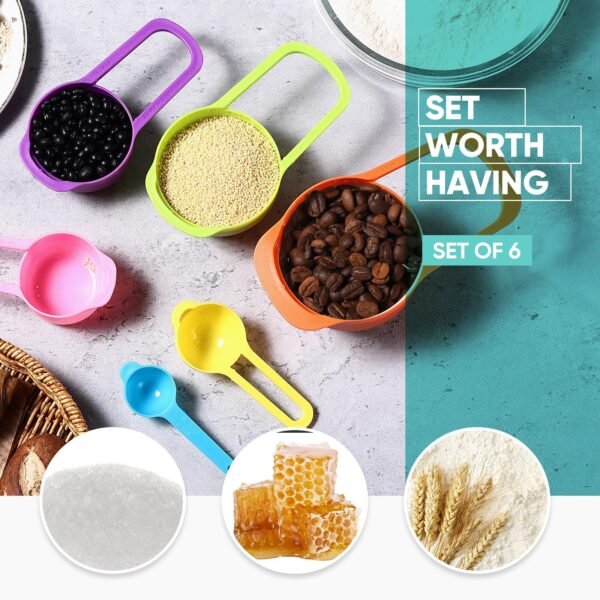6-Piece Rainbow Measuring Cup Set