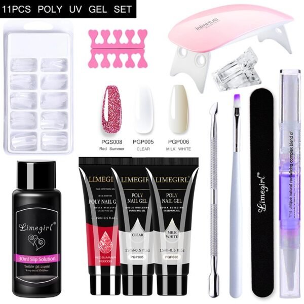 11-in-1 Poly UV Gel Nail Extension Kit