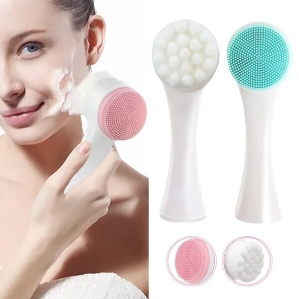 2-in-1 Facial Cleansing & Exfoliating Brush