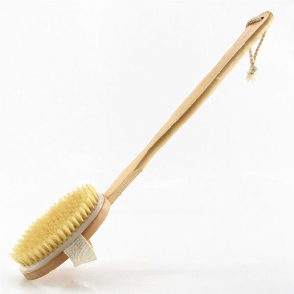Wooden Long-Handle Bath Brush