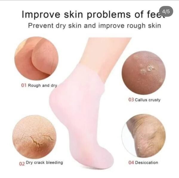 Silicone Moisturizing Foot Mask Socks – Hydration & Crack Repair