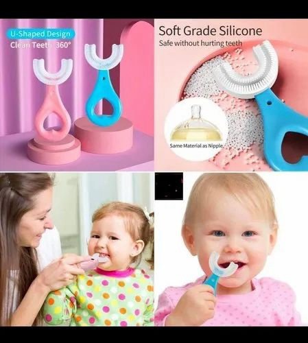 U-Shaped Automatic Kids Toothbrush – 360° Oral Care