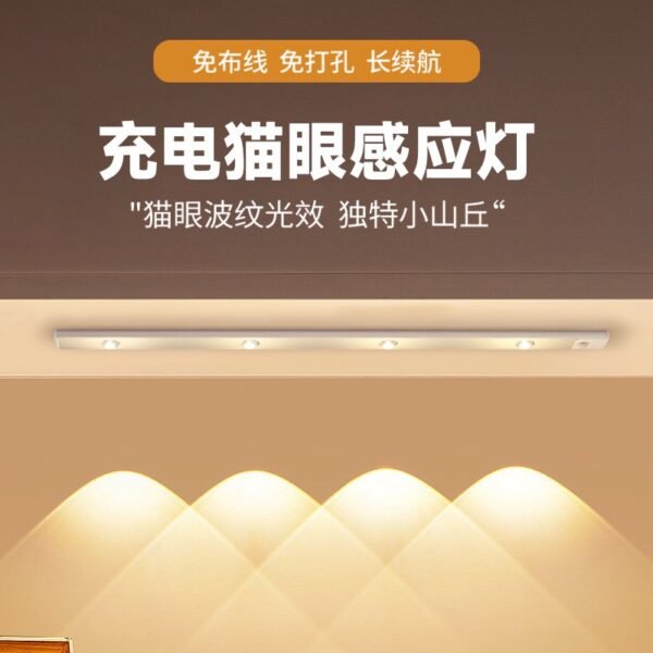 Motion Sensor LED Strip Light – Modern Wave Pattern Wall Lamp