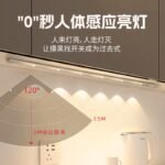 Motion Sensor LED Strip Light – Modern Wave Pattern Wall Lamp