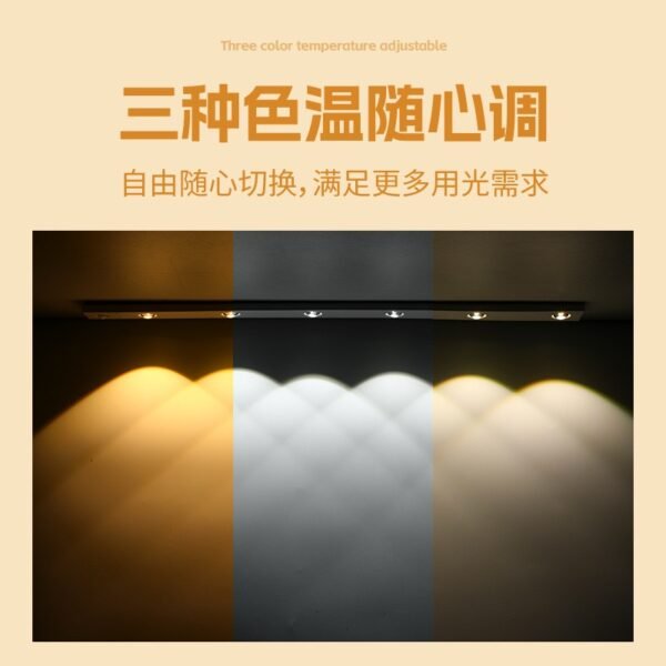 Motion Sensor LED Strip Light – Modern Wave Pattern Wall Lamp