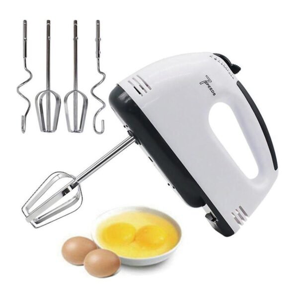 7-Speed Electric Hand Mixer – Lightweight Kitchen Beater