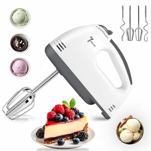 7-Speed Electric Hand Mixer – Lightweight Kitchen Beater