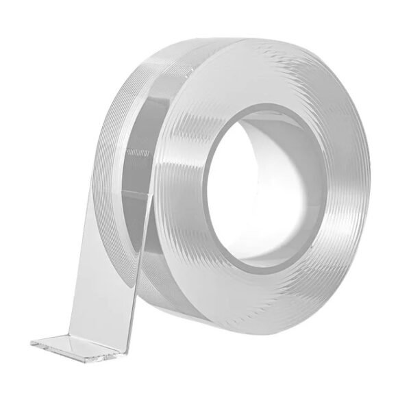 Nano Double-Sided Adhesive Tape – Transparent, Washable & Reusable (20mm × 2m × 1mm)