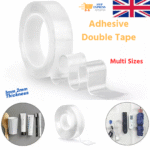 Nano Double-Sided Adhesive Tape – Transparent, Washable & Reusable (20mm × 2m × 1mm)