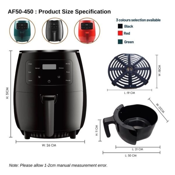 6L Digital Air Fryer