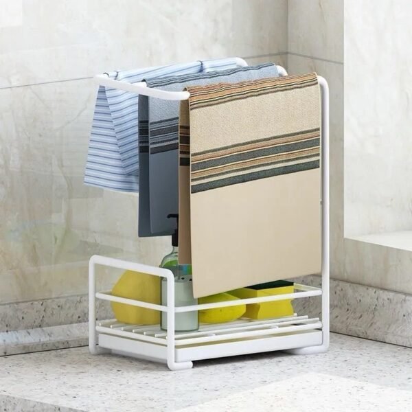 2-Tier Kitchen Rack & Towel Holder
