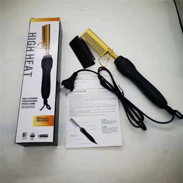 Gold-Ion Electric Hot Comb Straightener