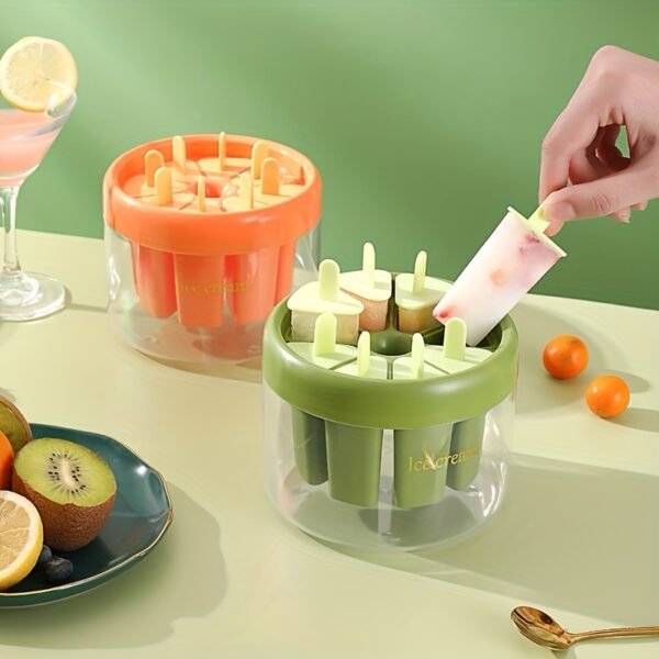 Multi-Cavity Popsicle Mold Kit with Storage Base