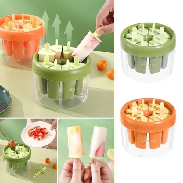 Multi-Cavity Popsicle Mold Kit with Storage Base