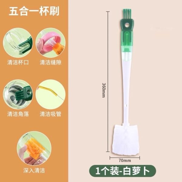 5-in-1 Long Handle Multipurpose Cup Brush