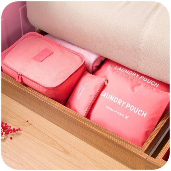 6-in-1 Travel Storage & Laundry Pouch Set