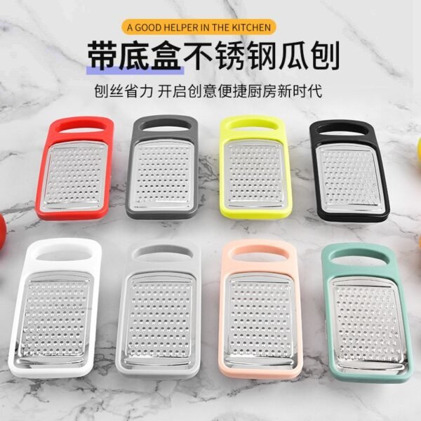 Stainless Steel Grater with Base – Multi-Purpose Kitchen Tool