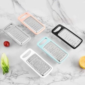 Stainless Steel Grater with Base – Multi-Purpose Kitchen Tool