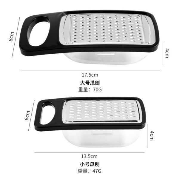 Stainless Steel Grater with Base – Multi-Purpose Kitchen Tool