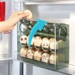 Luxurious Stackable Egg Storage Box – Auto-Roll Dispenser