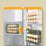 Luxurious Stackable Egg Storage Box – Auto-Roll Dispenser