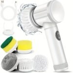 6-in-1 Rechargeable Electric Cleaning Brush Set – Multi-Purpose Power Scrubber