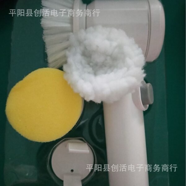 6-in-1 Rechargeable Electric Cleaning Brush Set – Multi-Purpose Power Scrubber
