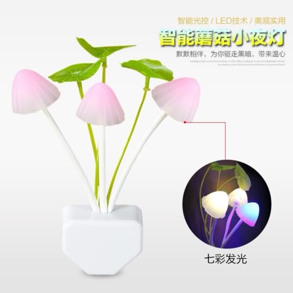 Mushroom LED Night Light – Smart Sensor, Colorful Glow