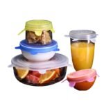 Reusable Stretchable Silicone Food Covers – 6-Piece Set