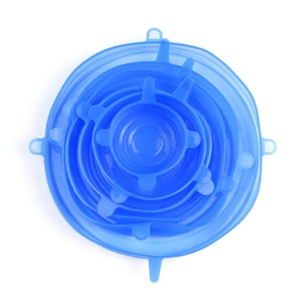 Reusable Stretchable Silicone Food Covers – 6-Piece Set