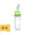 Baby Feeding Squeeze Bottle with Spoon Tip – Silicone Food Feeder