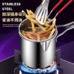 Stainless Steel Cooking Pot with Strainer Basket – Multifunctional Kitchen Tool