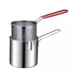 Stainless Steel Cooking Pot with Strainer Basket – Multifunctional Kitchen Tool