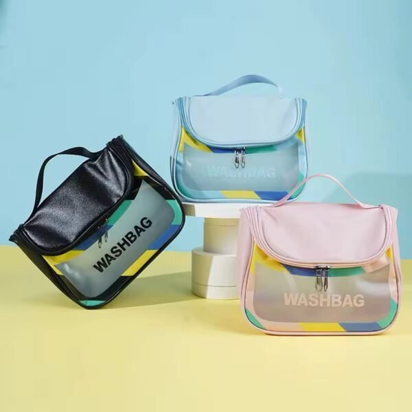 Portable Travel Wash Bag – Waterproof Toiletry & Cosmetic Organizer