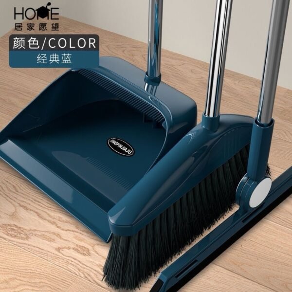 3-in-1 Long-Handle Broom & Dustpan Set – Multifunctional Cleaning Tool