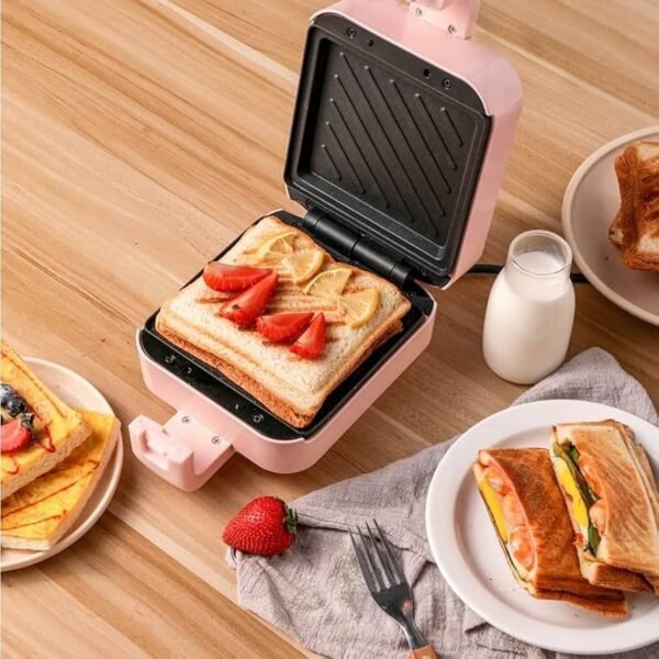 Electric Sandwich Maker – Double-Sided Heating with Non-Stick Plates