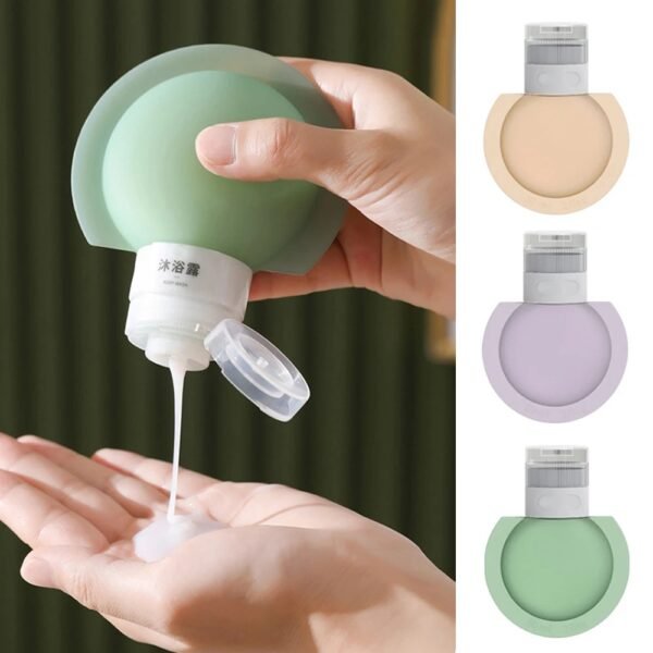 Portable Silicone Refillable Travel Bottle – Leakproof & Squeezable Design