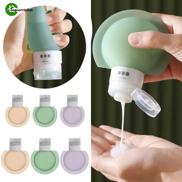 Portable Silicone Refillable Travel Bottle – Leakproof & Squeezable Design
