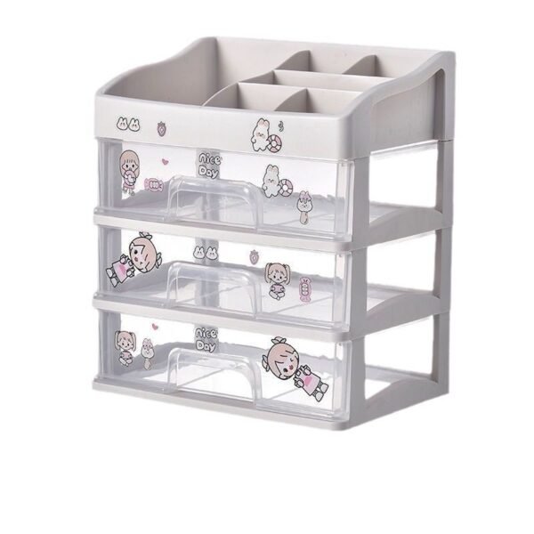 3-Tier Cosmetic Storage Drawer Box – Multi-Purpose Organizer